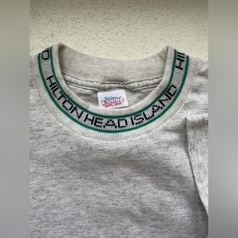 VINTAGE HILTON HEAD ISLAND TEE HEATHER GRAY